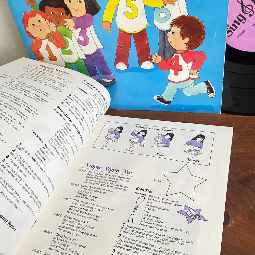 Vintage 1987 Following Directions Sing & Learn Vinyl Record